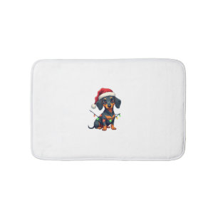 Dachshund Honden Boom Kersttrui Kerstcadeaus F Badmat