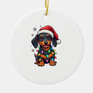 Dachshund Honden Boom Kersttrui Kerstcadeaus F Keramisch Ornament
