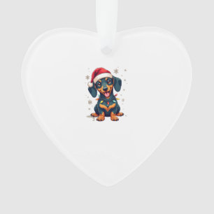 Dachshund Honden Boom Kersttrui Kerstcadeaus F Ornament