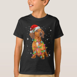 Dachshund Honden Boom Kersttrui Kerstgeschenken F T-shirt