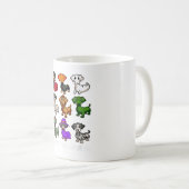 Dachshund Honden Halloween Happy Halloween Koffiemok (Voorkant rechts)