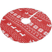 Dachshund Honden Kerst Patroon met Eekhoorn Kerstboom Rok (Gekanteld)