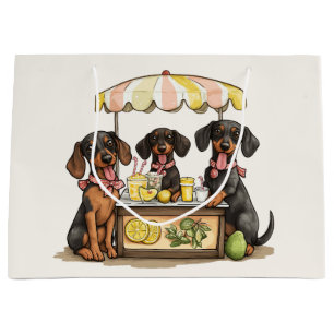 Dachshund Honden Limonadestand Groot Cadeauzakje