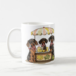 Dachshund Honden Limonadestand Koffiemok