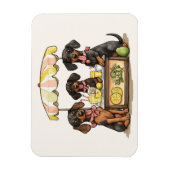 Dachshund Honden Limonadestand Magneet (Verticaal)