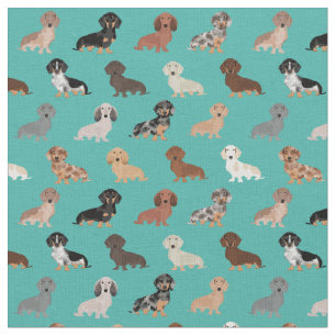 Dachshund-honden Stof