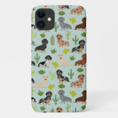 Dachshund-hondencactus Case-Mate iPhone Case (Achterkant)