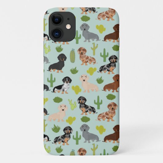 Dachshund-hondencactus Case-Mate iPhone Case (Achterkant)