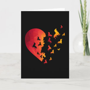 Dachshund hondenhart cadeaus voor Dachshund liefhe Kaart
