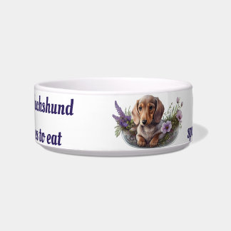 Dachshund hondenkom Ik hou van mijn Dachshund Voerbakje