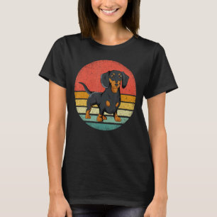 Dachshund Hondenliefhebber Retro Weiner Dog Gift T-shirt