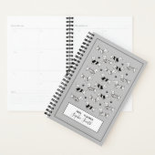 Dachshund Hondenliefhebbers Zwart & Wit 2024 Plann Planner (Display)