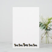 Dachshund hondenontwerp briefpapier (Staand voorkant)