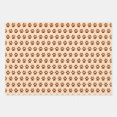 Dachshund Hondenpoten Inpakpapier Set van 3 Vel (Voorkant 2)