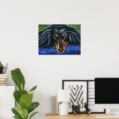 Dachshund Hondenras Art - Hallie Poster (Thuiskantoor)