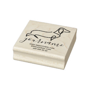 Dachshund-hondenras Canine kennel lijntekening Rubberstempel