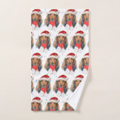 Dachshund Hondenras Kerstmis Handdoek (Handdoek)