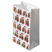 Dachshund hondenras Kerstmis Klein Cadeauzakje (Voorkant Gekanteld)