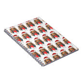 Dachshund Hondenras Kerstmis Notitieboek (Rechterzijde)