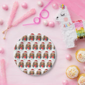 Dachshund Hondenras Kerstmis Papieren Bordje (Feest)