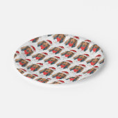 Dachshund Hondenras Kerstmis Papieren Bordje (Gekanteld)