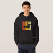 Dachshund Hondenras Silhouette Hoodie (Voorkant volledig)