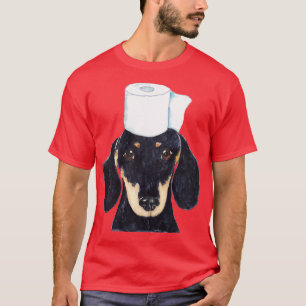 Dachshund-hondentoilet Schilderen T-shirt