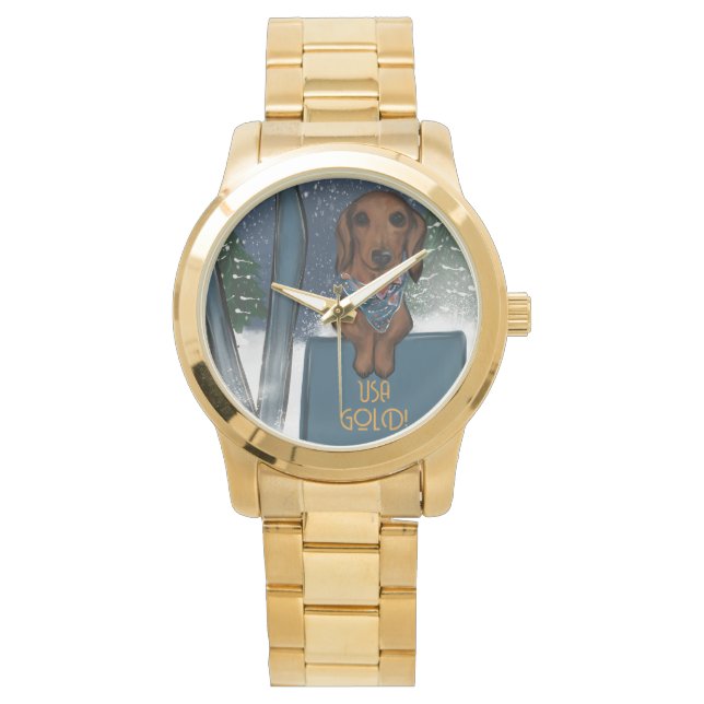 DACHSHUND  HORLOGE (Voorkant)