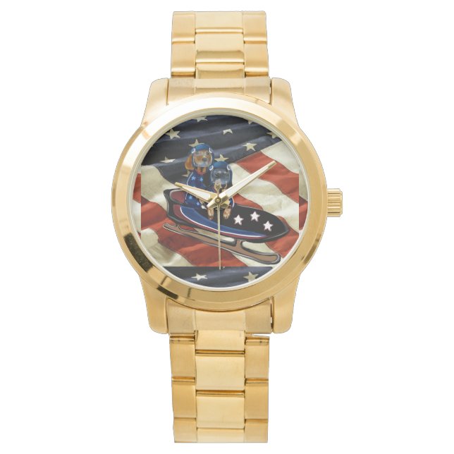 DACHSHUND  HORLOGE (Voorkant)