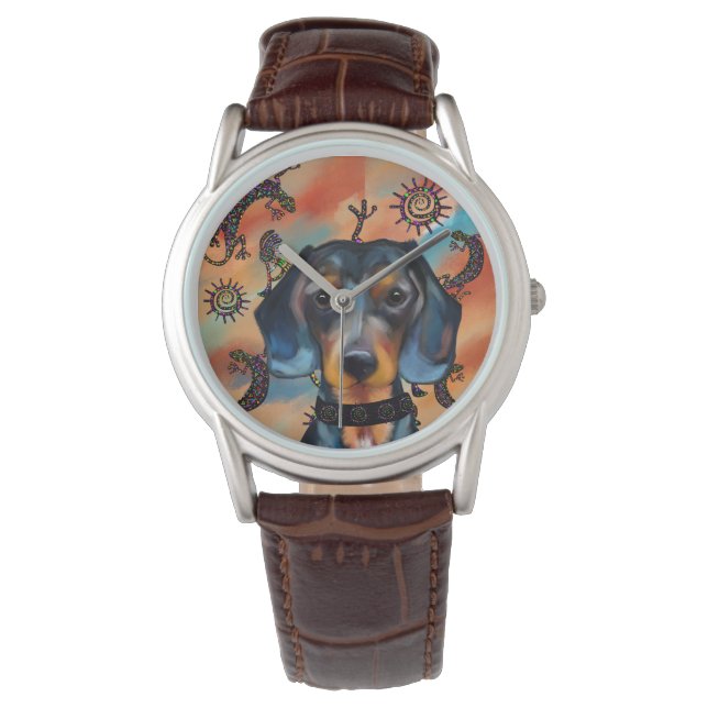 Dachshund Horloge (Voorkant)