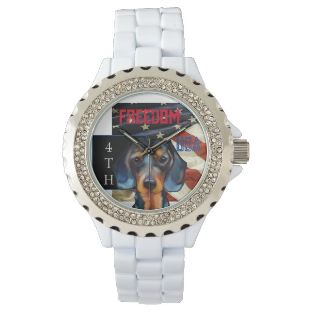 Dachshund      horloge (Voorkant)