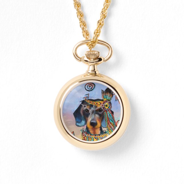 Dachshund Horloge (Voorkant)