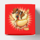 Dachshund Hot Dog Bedankdoosjes (Bovenkant)