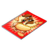 Dachshund Hot Dog Cute and Funny Character Notitieboek (Linkerzijde)