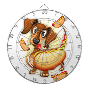 Dachshund Hot Dog Dartbord