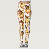 Dachshund Hot Dog Leggings (Voorkant)