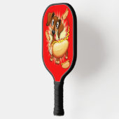 Dachshund Hot Dog Pickleball Paddle (Links)