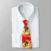 Dachshund Hot Dog Stropdas (Gebonden)