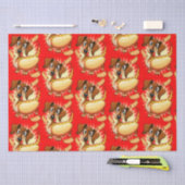Dachshund Hot Dog Tissuepapier (Craft)