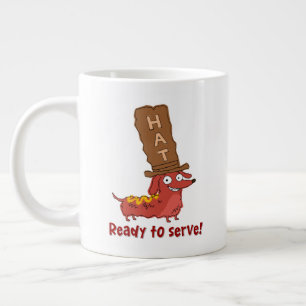 Dachshund Hotdog Grapje Grote Koffiekop