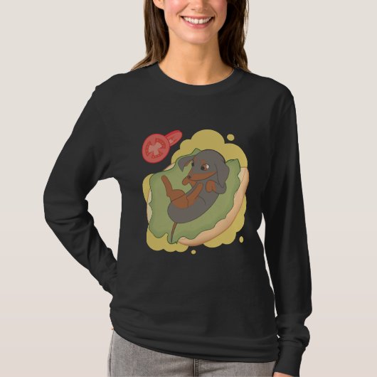 Dachshund Hotdog T-shirt (Voorkant)