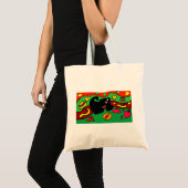 Dachshund hotdog tote bag (Voorkant (product))