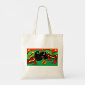 Dachshund hotdog tote bag (Achterkant)