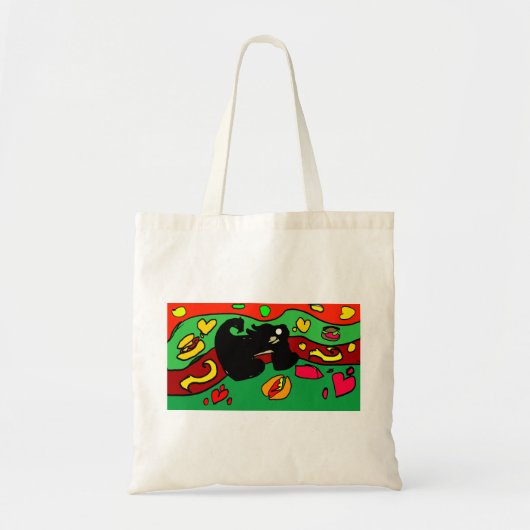 Dachshund hotdog tote bag (Voorkant)