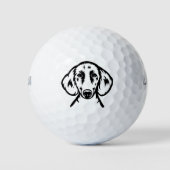 Dachshund Hound Dog Golfballen (Voorkant)