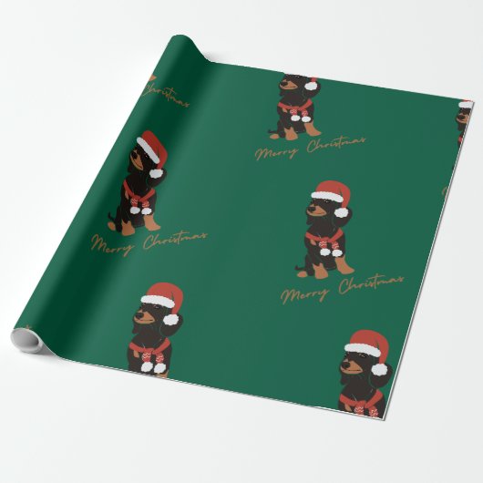 Dachshund huisdier kerst Cadeaupapier (Uitgerold)