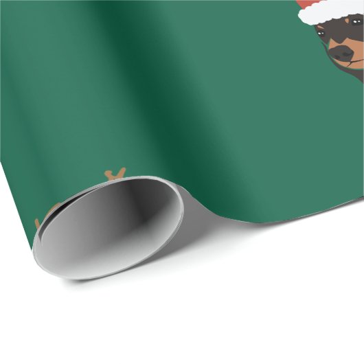 Dachshund huisdier kerst Inpakpapier (Rol Hoek)