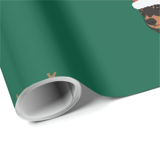 Dachshund huisdier kerst Inpakpapier (Rol Hoek)