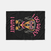 Dachshund I Do What I Want Funny Dog  Fleece Deken (Voorkant (Horizontaal))