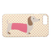 Dachshund I Phone Case Pink Wiener Dog Phone Case (Achterkant (Horizontaal))